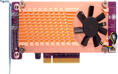 QM2-2P-384 Qnap - Placa PCIe com dois slots para SSD M.2 NVMe 